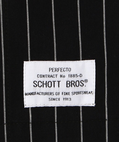 「schott」 半袖シャツ LARGE ホワイト メンズ_画像8