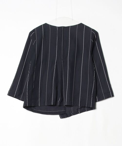 「Droite lautreamont」 7分袖ブラウス M(2) ネイビー レディース_画像2