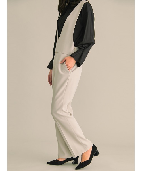 「TONAL」 オーバーオール 38 ブラック レディース_画像2