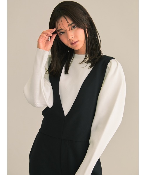 「TONAL」 オーバーオール 38 ブラック レディース_画像8