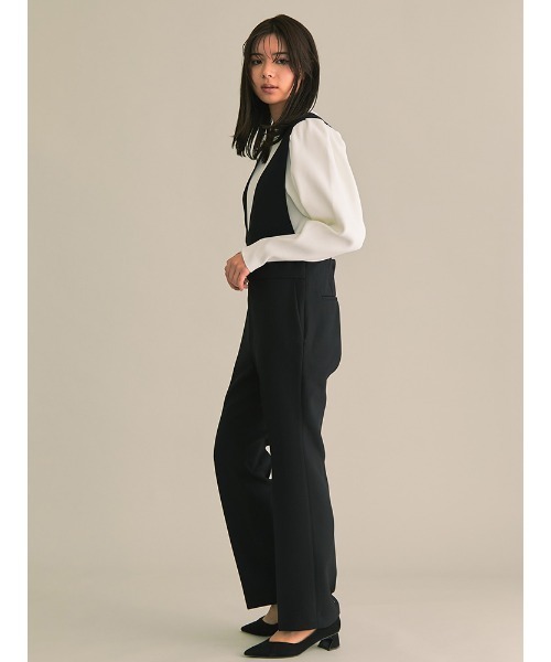 「TONAL」 オーバーオール 38 ブラック レディース_画像9