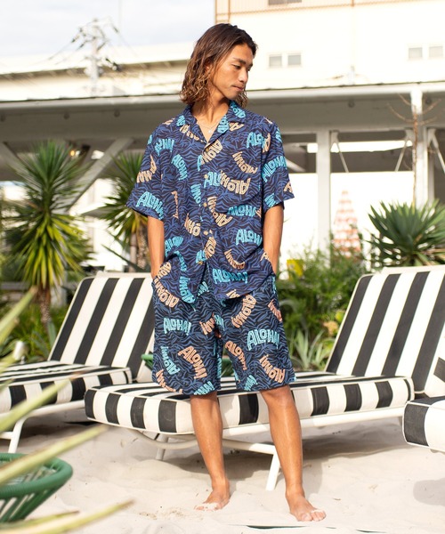 「Kahiko」 「SURF&Palms 」半袖シャツ FREE ブラウン メンズ_画像3