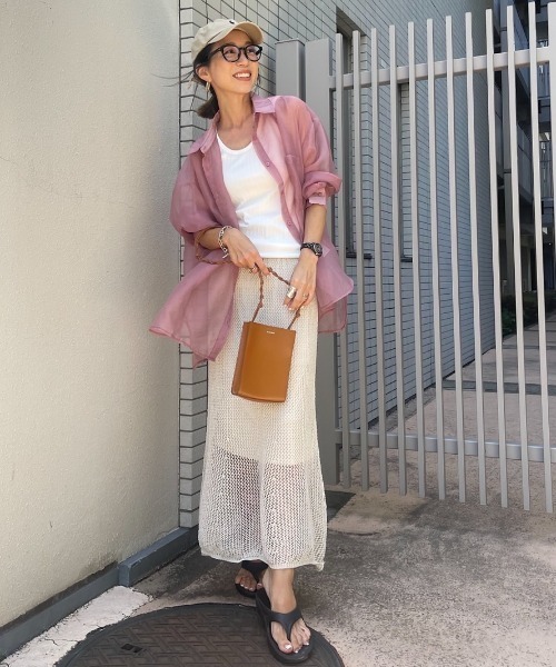 「DOUX ARCHIVES」 長袖シャツ FREE ピンク レディース_画像6