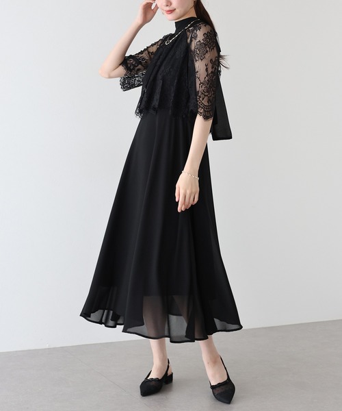 「BLUEEAST」 半袖ワンピース LONG ブラウン レディース_画像6