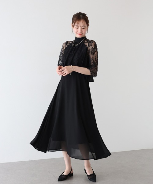 「BLUEEAST」 半袖ワンピース LONG ブラウン レディース_画像7