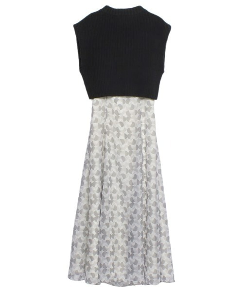 「EIMY ISTOIRE」 コンビワンピース M ブラック レディース_画像6