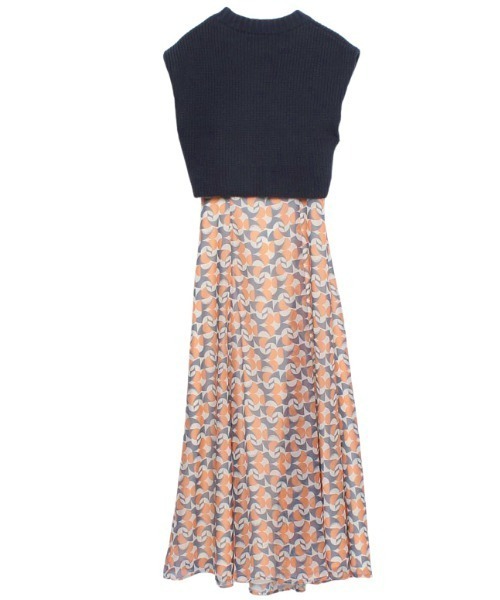 「EIMY ISTOIRE」 コンビワンピース M ブラック レディース_画像8