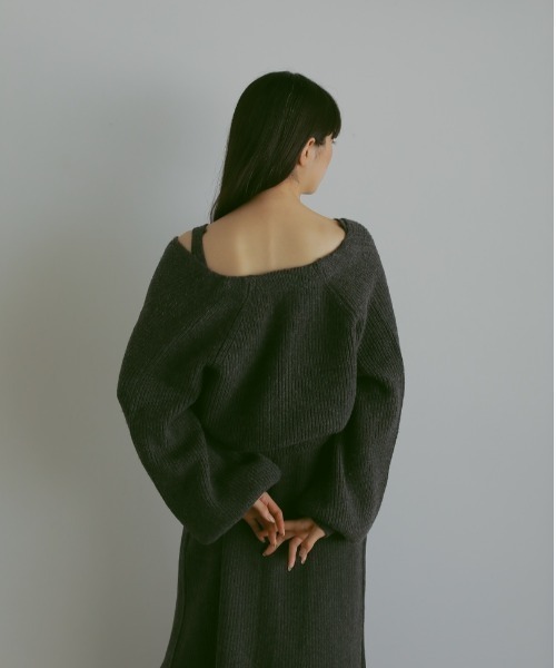 CASA FLINE カーサフライン ブラウンワンピース 新品 最終値下げ CASA FLINE（カーサフライン） ニットワンピース FREE ブラウン