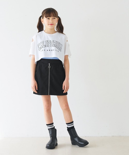 coca（コカ） スカート キッズ フロントジップスカート キッズ 子供服