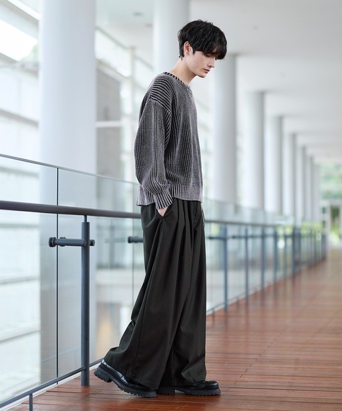 「ASTRONOMY」 長袖ニット L ブルー メンズ_画像8