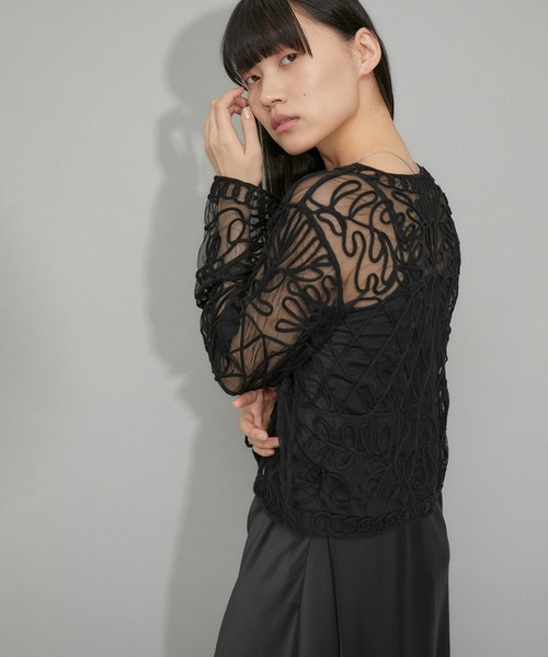 「ADAM ET ROPE'」 カーディガン FREE オフホワイト レディース_画像8