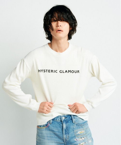 「HYSTERIC GLAMOUR」 スウェットカットソー MEDIUM ブラック メンズの画像