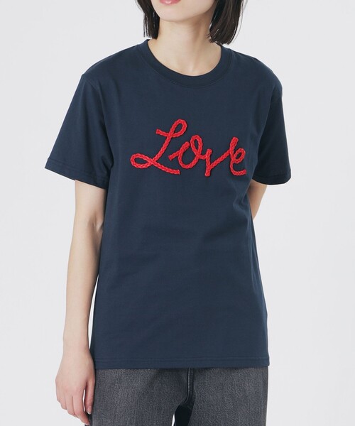 LOVELESS（ラブレス） tシャツ 半袖 LOVEコード刺繍Tシャツ レディース