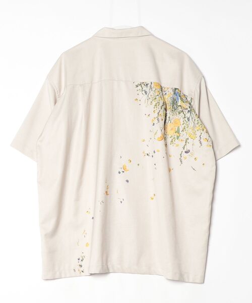 「Design Tshirts Store graniph」 半袖シャツ L ベージュ メンズ_画像2