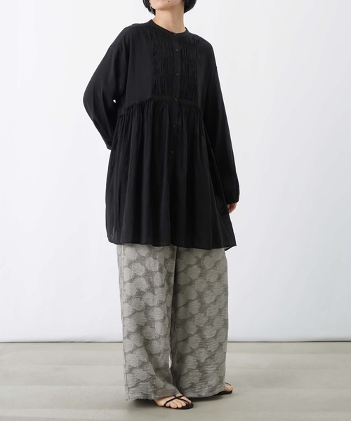 ほぼ新品 ビアズリー ヨークシャーリングブラウス ブラック チュニック LADY LUCK LUCA（レディラックルカ） ブラウス シャツ LC/LLL