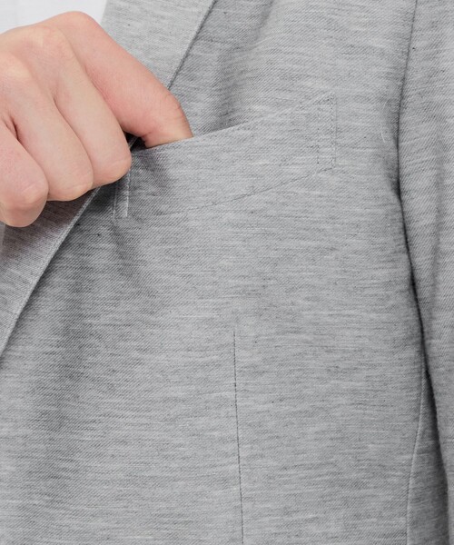ジャケット テーラードジャケット 「WEB・一部店舗限定」「FLEX JERSEY」デニムジーセットアップジャケット メンズの画像