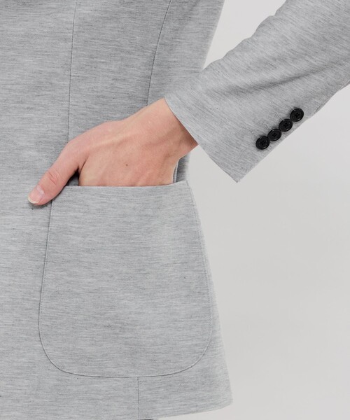 ジャケット テーラードジャケット 「WEB・一部店舗限定」「FLEX JERSEY」デニムジーセットアップジャケット メンズの画像
