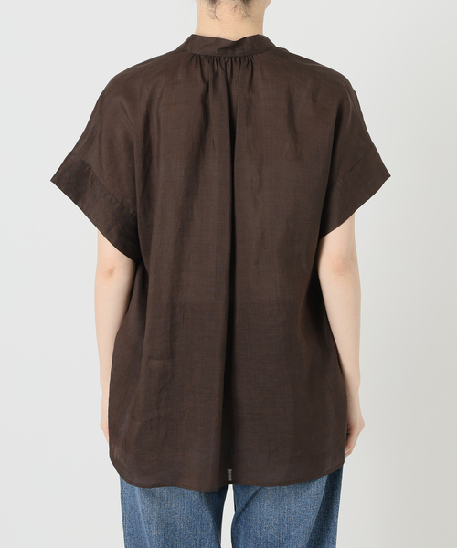 Spick＆Span（スピック アンド スパン） ブラウス シャツ 半袖 ラミー