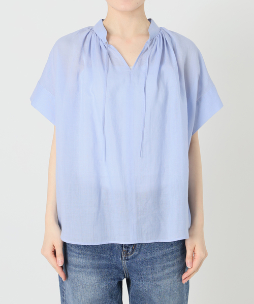 Spick＆Span（スピック アンド スパン） ブラウス シャツ 半袖 ラミー