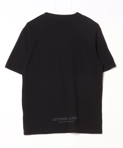 「LET IT RIDE」 半袖Tシャツ MEDIUM ブラック メンズ_画像2
