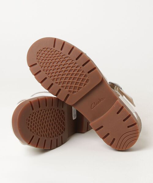 「Clarks」 フラットサンダル UK5.5 ホワイト レディース_画像3