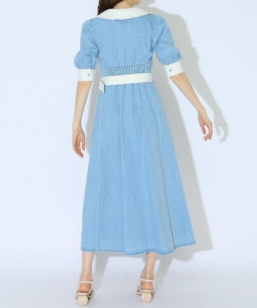 「WILLSELECTION」 シャツワンピース MEDIUM ブルー レディースの画像