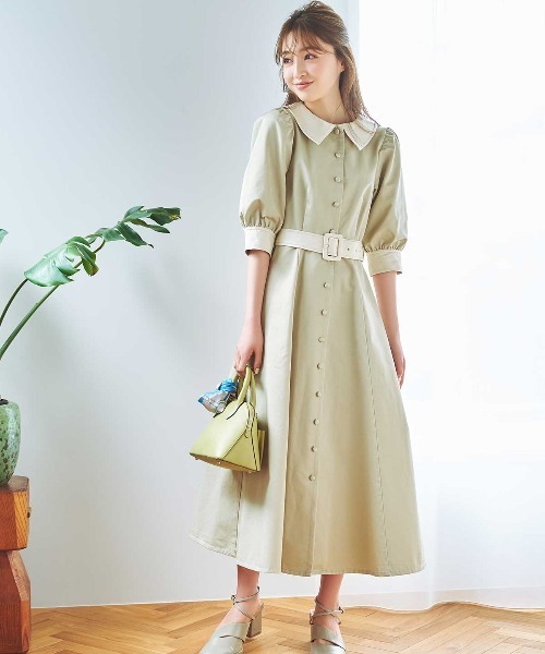「WILLSELECTION」 シャツワンピース MEDIUM ブルー レディースの画像