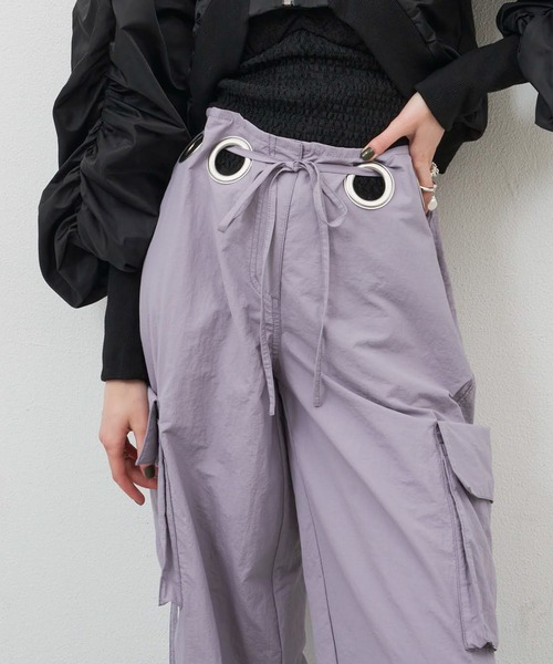 「LA BELLE ETUDE」 カーゴパンツ FREE ライトパープル レディース_画像4