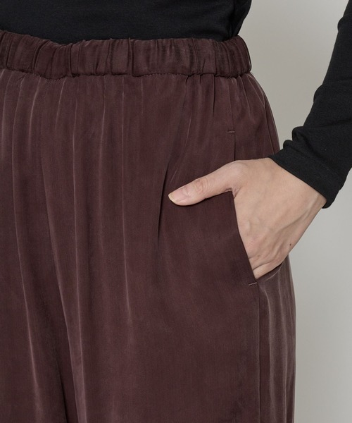 「BABYLONE」 イージーパンツ 36inch ブラック レディース_画像7