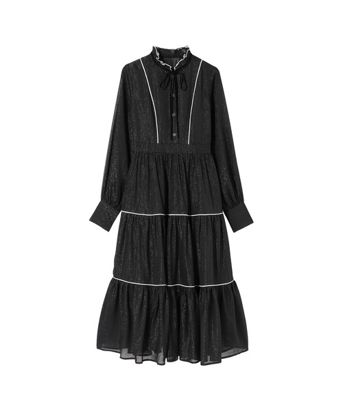 「MARY QUANT」 長袖ワンピース M ブルー レディースの画像