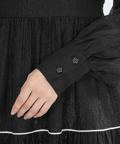 「MARY QUANT」 長袖ワンピース M ブルー レディースの画像
