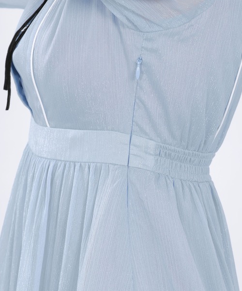 「MARY QUANT」 長袖ワンピース M ブルー レディースの画像