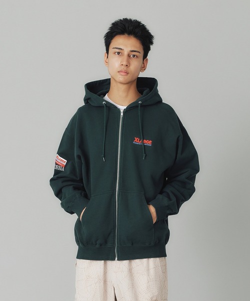 「XLARGE」 ジップアップパーカー M アッシュ メンズの画像