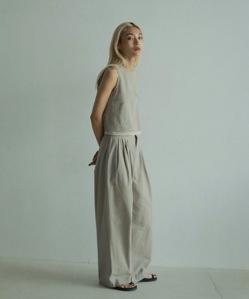 「anuke」 パンツ 38inch ベージュ レディース_画像4