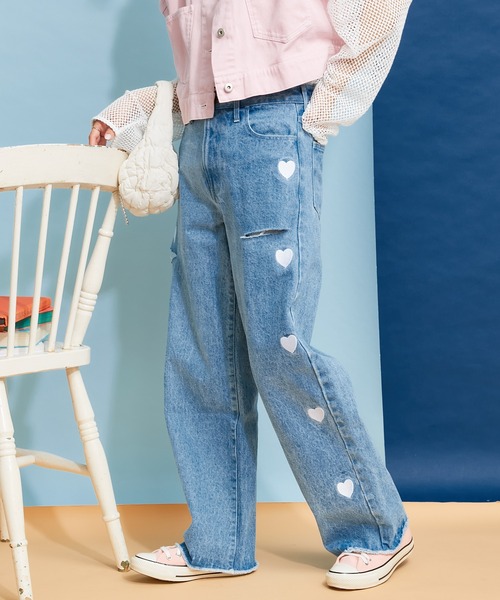 「HELLO.SANFRANCISCO」 デニムパンツ ONE SIZE ネイビー レディース_画像2
