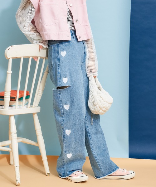 「HELLO.SANFRANCISCO」 デニムパンツ ONE SIZE ネイビー レディース_画像6