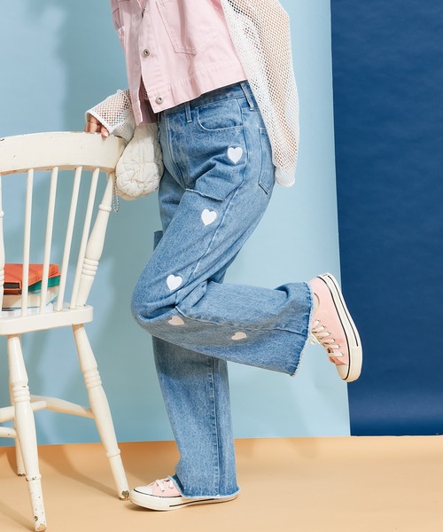 「HELLO.SANFRANCISCO」 デニムパンツ ONE SIZE ネイビー レディース_画像8