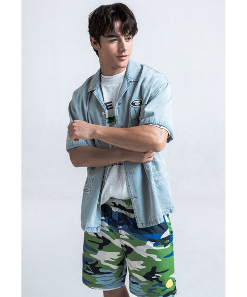 シャツ AAPE MAIN SHORT SLEEVE SHIRT メンズの画像