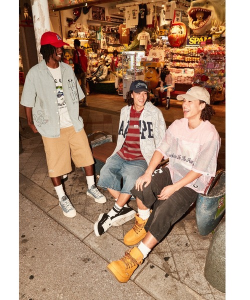 シャツ AAPE MAIN SHORT SLEEVE SHIRT メンズの画像