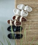 厚底 スポーツサンダル サンダル 「軽量」Wベ...の詳細画像1