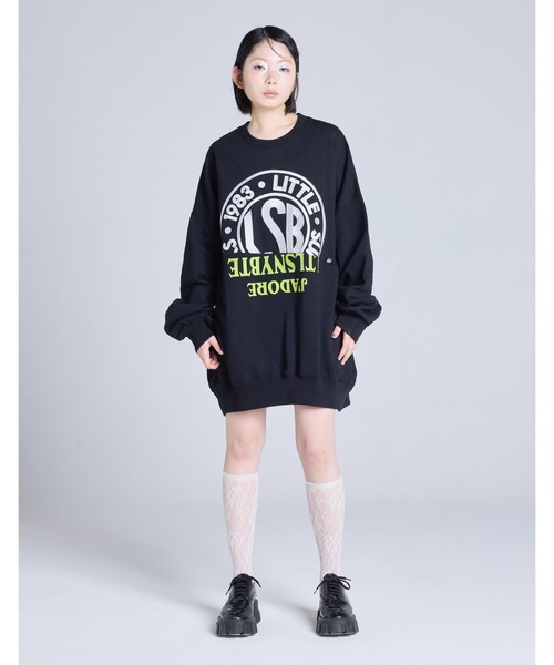 「Little sunny bite」 スウェットカットソー SMALL グレー レディース_画像2