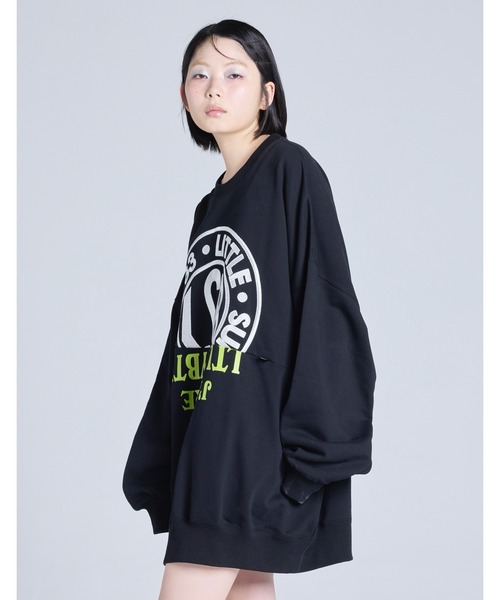 「Little sunny bite」 スウェットカットソー SMALL グレー レディース_画像3