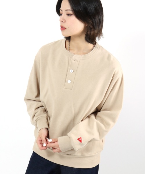 「Healthknit」 スウェットカットソー L マルーン メンズ_画像6