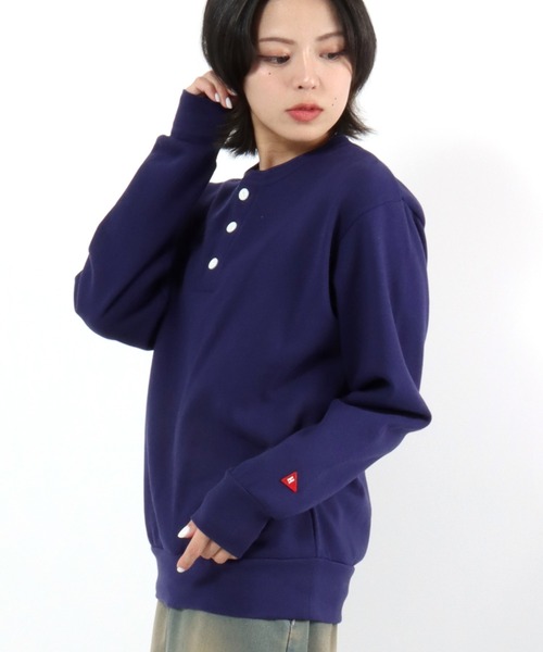 「Healthknit」 スウェットカットソー L マルーン メンズ_画像8