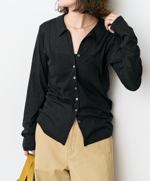 tシャツ 「接触冷感」シアーシャツカットソー レディースの画像