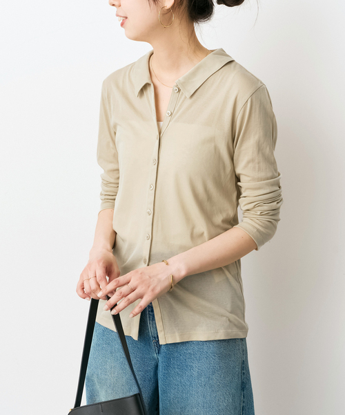 tシャツ 「接触冷感」シアーシャツカットソー レディースの画像
