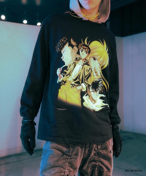 F-LAGSTUF-F（フラグスタフ） tシャツ ”MULTI” LS TEE(x幽遊白書