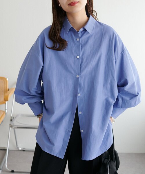 「DISCOAT」 長袖シャツ FREE ブルー レディース_画像4