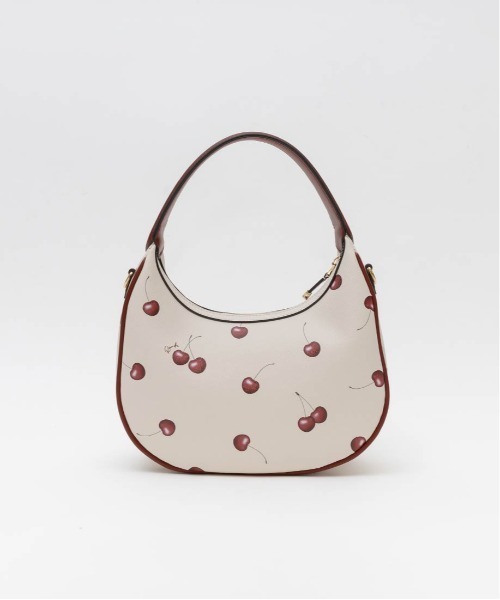 ショルダーバッグ バッグ 「Cherry＆Strawberry」2WAY ハーフムーンショルダーバッグ レディースの画像