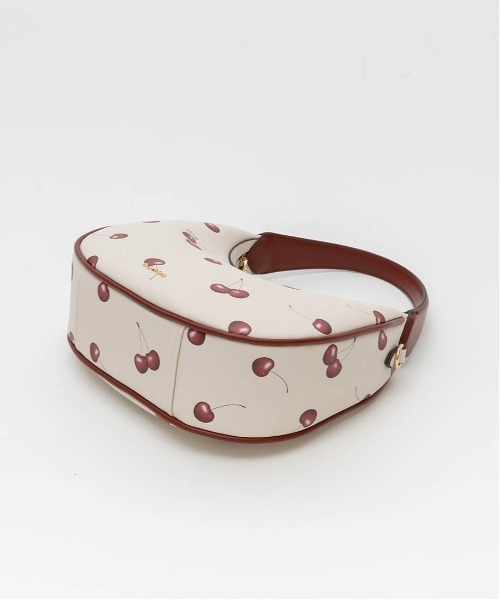ショルダーバッグ バッグ 「Cherry＆Strawberry」2WAY ハーフムーンショルダーバッグ レディースの画像
